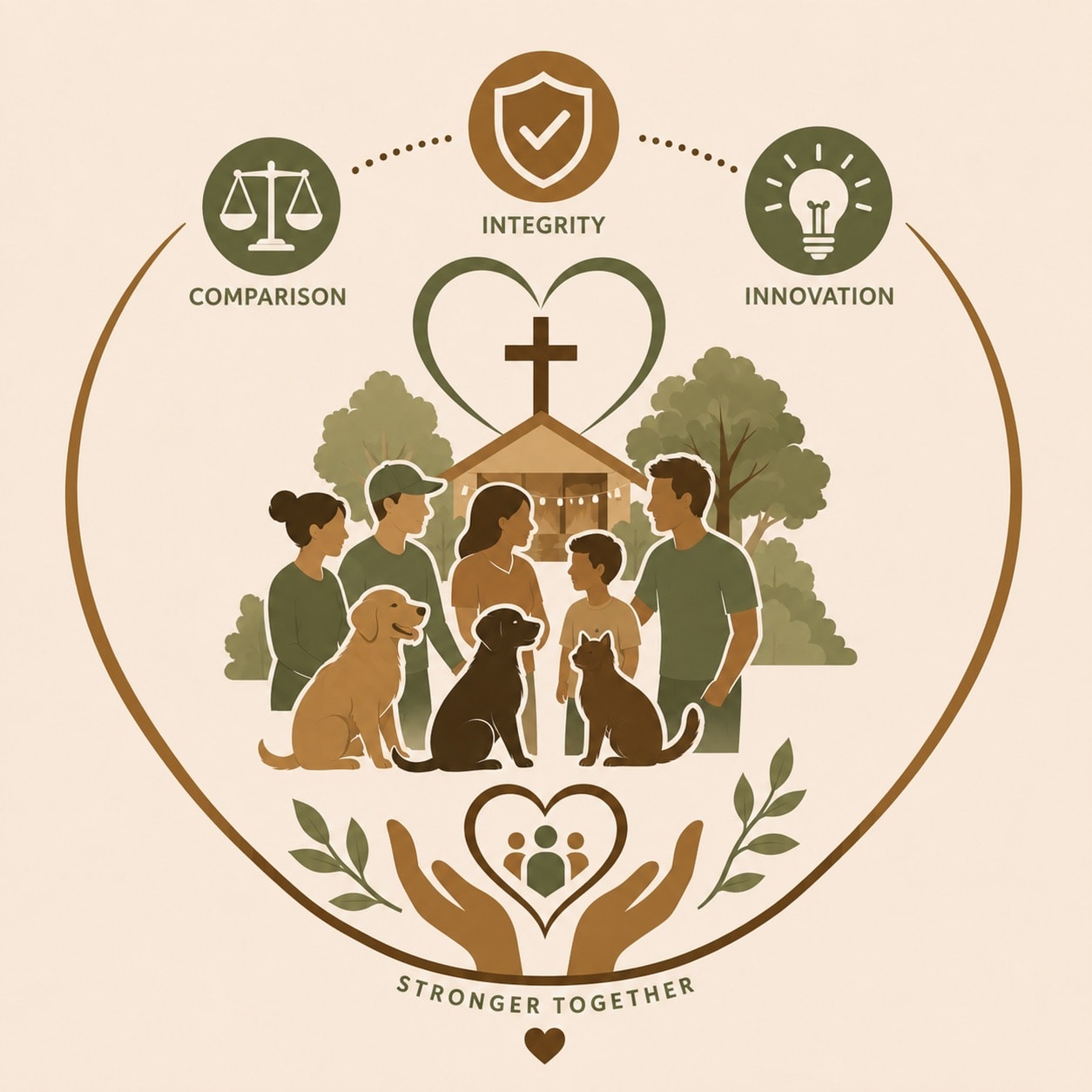 Our Approach illustration — Stronger Together